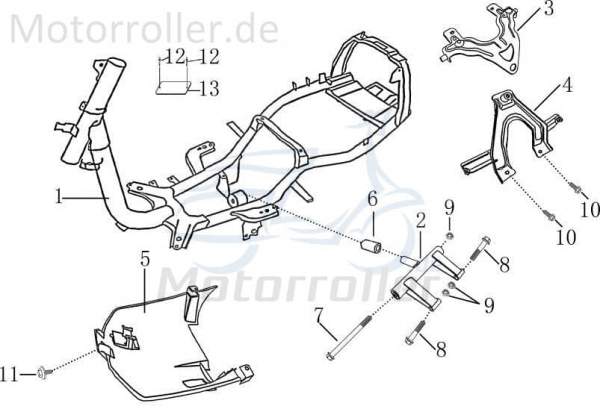 Halter A Benzintank Rahmen Motorroller Rex RS 701638