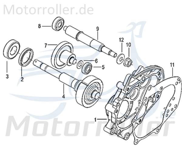 Kreidler Insignio 125 2.0 Getriebeausgangswelle 125ccm 4Takt 750095 Motorroller.de Endantrieb Antriebs-Welle Getriebewelle Ausgangswelle