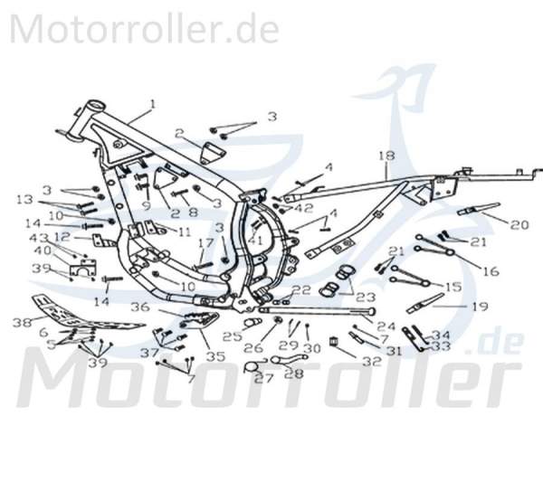 Kreidler Supermoto 125 WK1SM... Fußrastenhalter 730898 Motorroller.de Fußrastenhalterung Fußablagehalter Fußtritthalter Fuß-Rastenhalter Motorrad