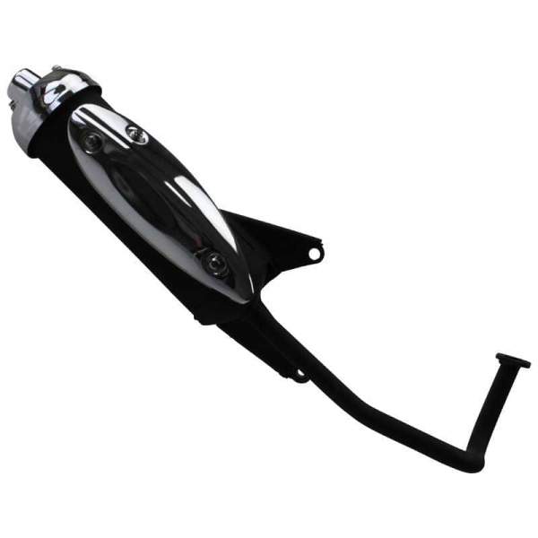 SYM Symply 50 Auspuff 50ccm 4Takt Endschalldämpfer Motorroller.de Auspuffanlage Sanyang Motors 50cc 4T Endtopf Schalldämpfer Auspuff-Anlage