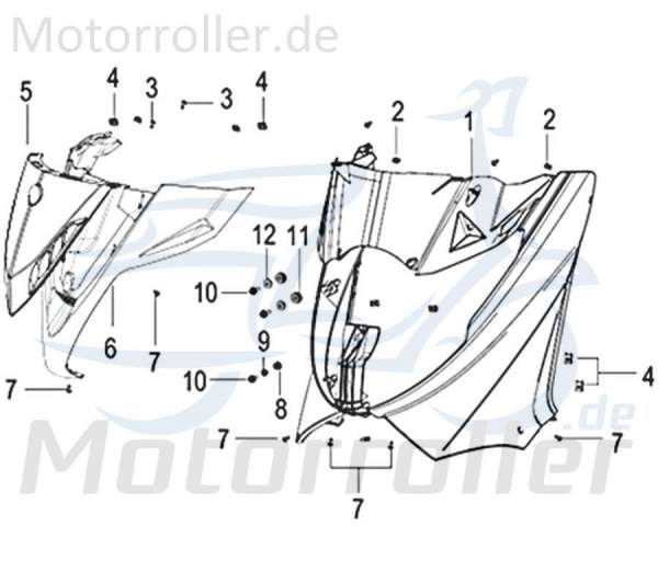 Abstandshalter Frontverkleidung Motorrad Rex 750481