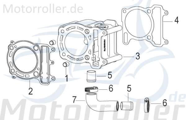 Jonway Insignio 250 DD Dichtung Zylinderkopf 250ccm 4Takt 750510 Motorroller.de Zylinderkopf-Dichtung Kopfdichtung 250ccm-4Takt Scooter Ersatzteil