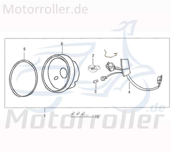Fassung Scheinwerfer Lampensockel Birnenfassung Roller 741703 Motorroller.de Birnensockel Scooter Moped Ersatzteil Service Inpektion Direktimport