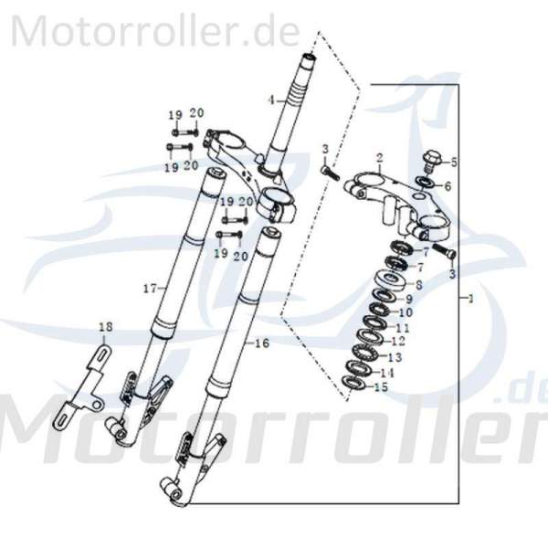 Staubabdichtung Vorderradgabel Motorroller Rex 91446