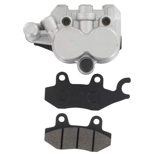 Rex RS1000 Bremszange RS1000 Bremssattel silber Motorroller.de 125ccm 4Takt 152QMI YY125QT-28 125cc 4T GY6 vorne links Brems-Sattel