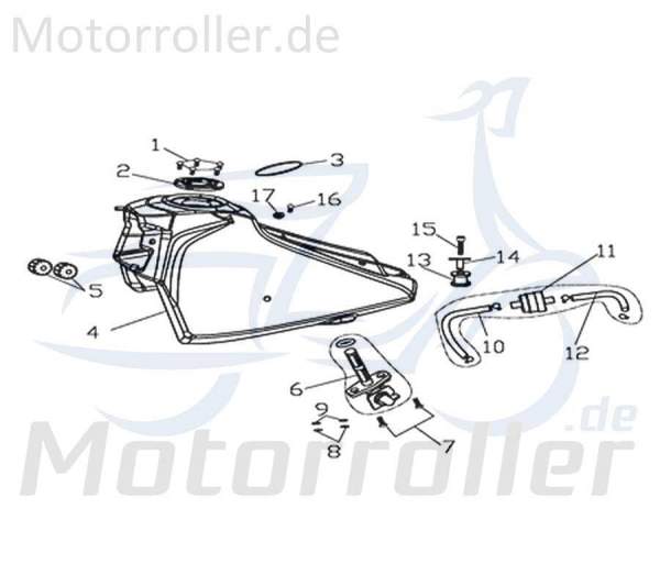 Rex Supermoto 125 DD Benzinhahn 125ccm 4Takt Y9B-52310-00-00 Motorroller.de Kraftstoffhahn Kraftstoffventil Benzin-Hahn Kraftstoff-Ventil Sprithahn