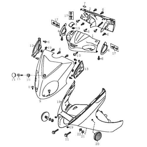 Rex RS125 Schraube Bundschraube 125ccm 4Takt FIG29-15-neu Motorroller.de Maschinenschraube Flanschschraube Flansch-Schraube Maschinen-Schraube