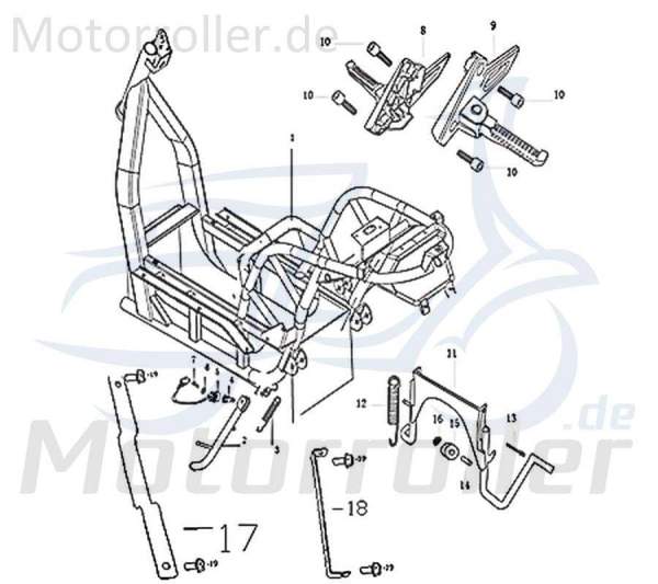 Haltebügel für Batterie Kreidler Befestigung 50ccm 2Takt Halter