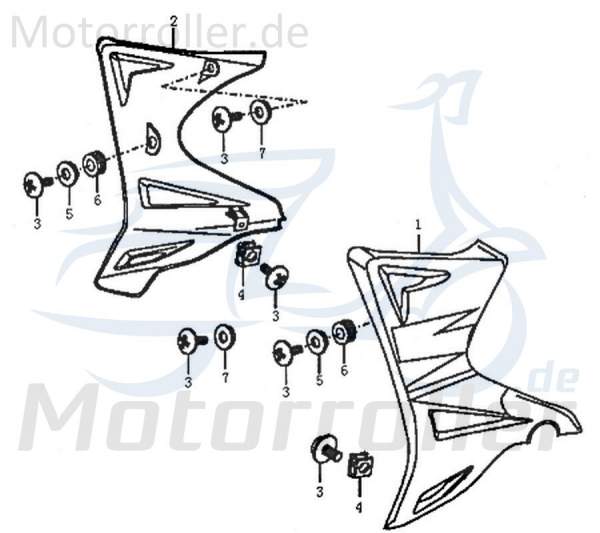 Rex Enduro 125 DD Dekor Tankverkleidung 125ccm 4Takt 89473 Motorroller.de Aufkleber Sticker Deko-Sticker Deko-Aufkleber Motorrad Kreidler Moped