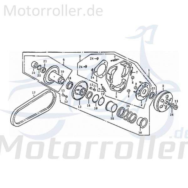 Kupplungsdämpferelement Kupplung Motorrad 125cc 80903