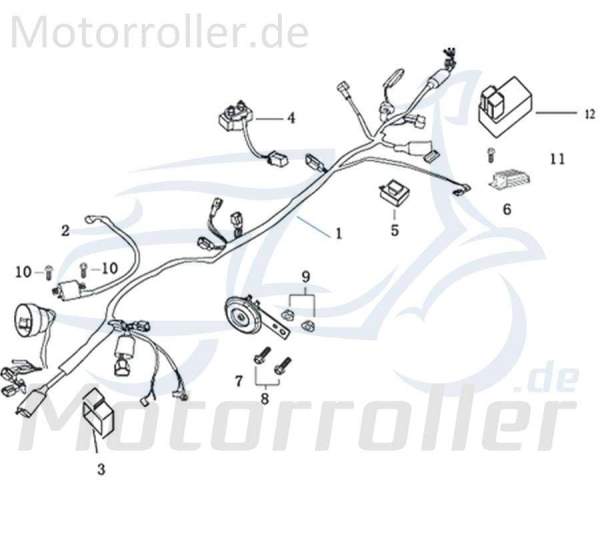 SMC Batteriesicherungsband Gummiband Scooter 502-12Y2-012 Motorroller.de Moped Ersatzteil Service Inpektion Direktimport