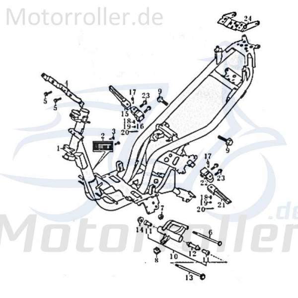 Kreidler RMC-G 50 Bolzen Stehbolzen 50ccm 2Takt FIG.C19-17 Motorroller.de Gewindebolzen Zapfen Gewindestift Arretierbolzen Stiftschraube Gewinde-Stift