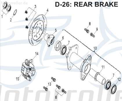 AEON brake disc brake disc brake anchor plate 45010-180-000