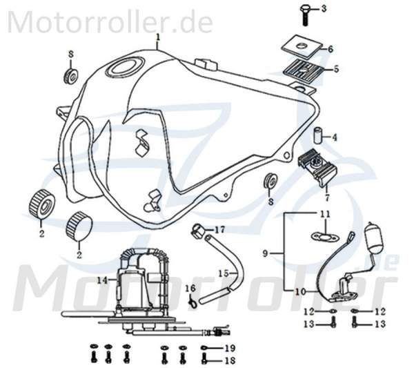 Kreidler DICE GS/SM 125i Dichtscheibe Tankgeber Dicht-Ring 781004 Motorroller.de Dichtung Benzinstandgeber Tankschwimmer