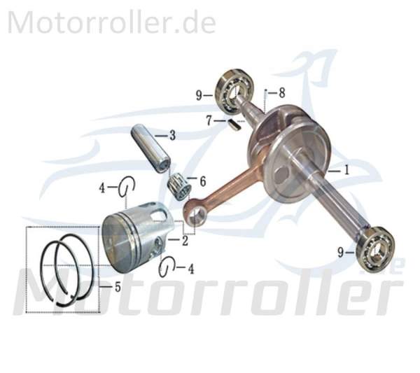 Kreidler Florett 2.0 50 City Kolbenring 50ccm 2Takt 13011-EQ5B-9000 Motorroller.de Kompressionsring Kolben-Ring Verdichtungsring Kompressions-Ring