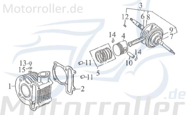 Zylinderfußdichtung Rex Kreidler Kart 170cc 4T 81332