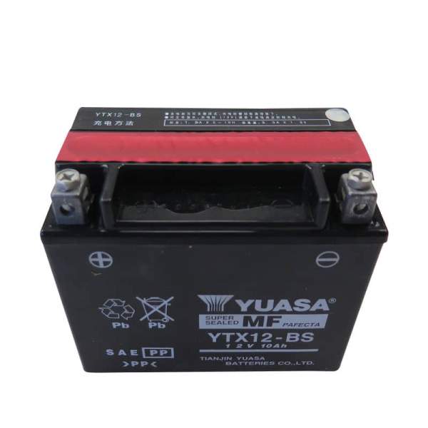 Batterie YTX12-BS 12V 10Ah DIN 51012 150x87x130mm BCB-457 Motorroller.de Starterbatterie Roller-Batterie Rollerbatterie Akkumulator Starter-Batterie
