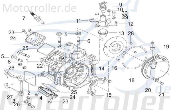 Kreidler Insignio 250 DD Schraube 250ccm 4Takt 12007505001X Motorroller.de Öldruckanzeige Bundschraube Maschinenschraube Flanschschraube Bund-Schraube