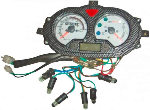 Rex RS1000 Kilometer-Zähler Tacho Tachometer Roller Motorroller.de Geschwindigkeitsmesser 125ccm 4Takt 152QMI YY125QT-28 125cc 4T GY6