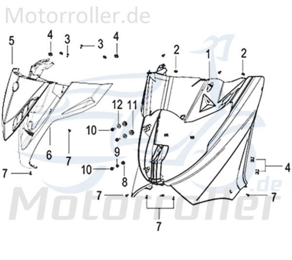 Jonway Insignio 250 DD Schraube M6x25mm 250ccm 4Takt 750708 Motorroller.de Bundschraube Maschinenschraube Flanschschraube Flansch-Schraube Scooter