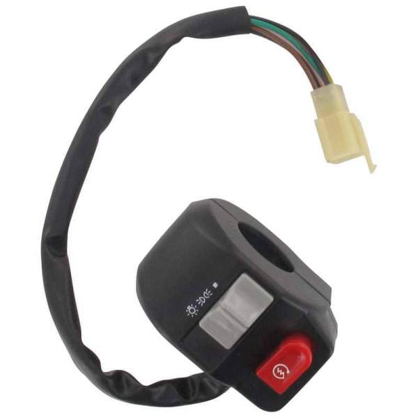 Rex Flash 50 Lenkerarmatur Bedienelement Roller Motorroller.de Schaltergehäuse 50ccm 2Takt 1E40QMB YY50QT-28 50cc 2T Minarelli liegend