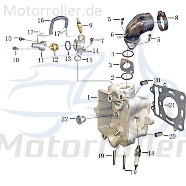 Kreidler Martinique 125 Dichtung SEAL 125ccm 4Takt 31180422 Motorroller.de Abdichtung Gasket 125ccm-4Takt Scooter Ersatzteil Service Inpektion