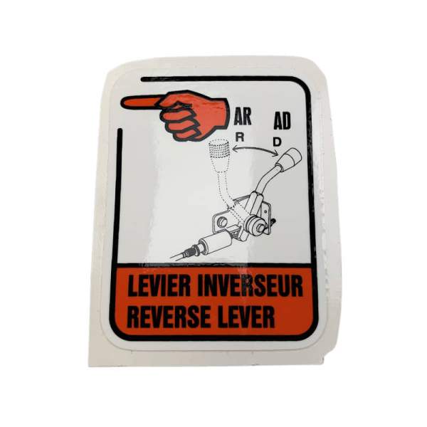 Sticker reverse lever sticker PGO B56031010000