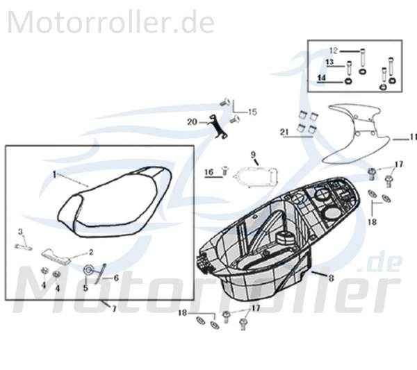 Kreidler Galactica 3.0 LC 50 DD Abdeckkappe 50ccm 2Takt 50354-F8-9000 Motorroller.de Schraubenabdeckung Abdeck-kappe Schrauben-Abdeckung Scooter