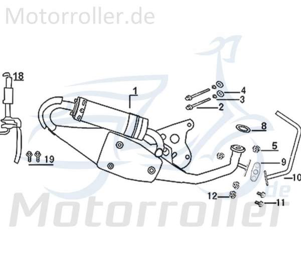 Sekundärluftsystem SLS Motorroller Kreidler Rex 741459