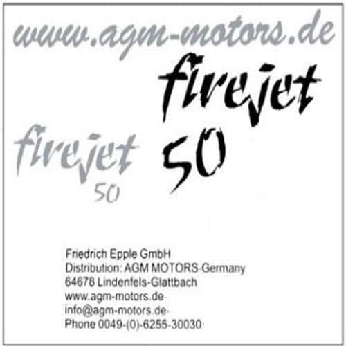 Rex Milano 50 Aufkleber Deko Sticker Roller Motorroller.de 50ccm 4Takt 139QMB JSD50QT-13 50cc 4T 139QMA Aufkleber-Set Deko-Set Aufklebersatz