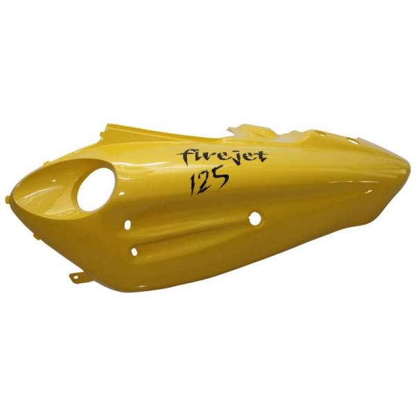 Rear paneling with decoration on the left Firejet 125 one yellow 1020309-2-B-O-G