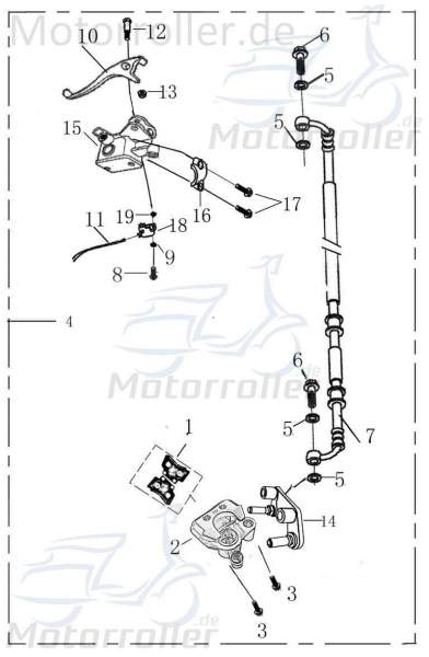 Bremssattelhalter li Doppelkolbenbremssattel 2090404-26