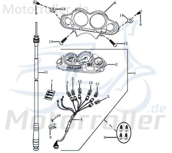 Tachoglas Jonway Insignio 250 DD Tachometerscheibe 1010501-2 Motorroller.de Tachometerabdeckung Tachoglasscheibe Tachosichtglas Tacho-Sichtglas Moped