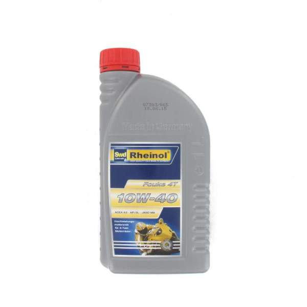 Rheinol Motoröl 4Takt 10W-40 SWD Fouke Viertakt 32340.18 Motorroller.de 1 Liter Viertaktöl Teilsynthetic Viertakt-Öl Motorenöl Motorrad-Öl 50ccm-4Takt