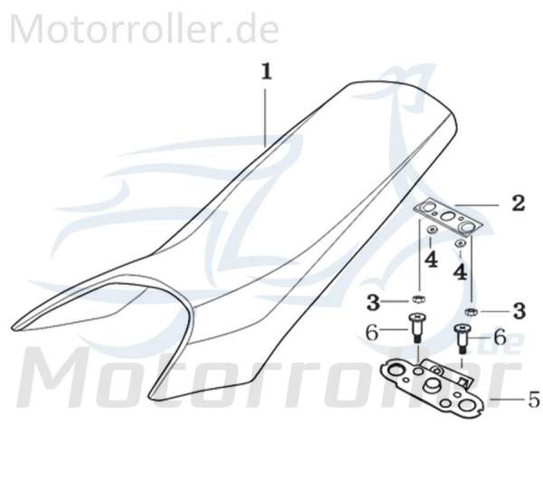 SMC Schlossplatte Kraftstoffbehälter Tank 202-12Y2-006 Motorroller.de Ersatzteil Service Inpektion Direktimport