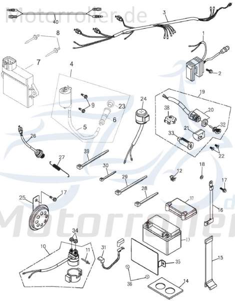 Adly ATV 220 Gleichrichter / Regler 31600-179-000 Motorroller.de Spannungsregler Laderegler Stromregler Lade-Regler Spannungs-Regler Quad