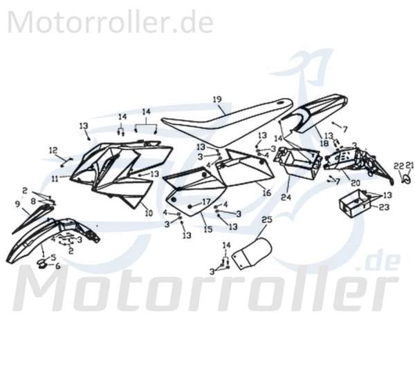 CPI Supermoto 125 DD Abstandshülse 125ccm 4Takt Y9B-64148-00-00 Motorroller.de Distanzbuchse Abstandsbuchse 125ccm-4Takt Motorrad Moped Ersatzteil