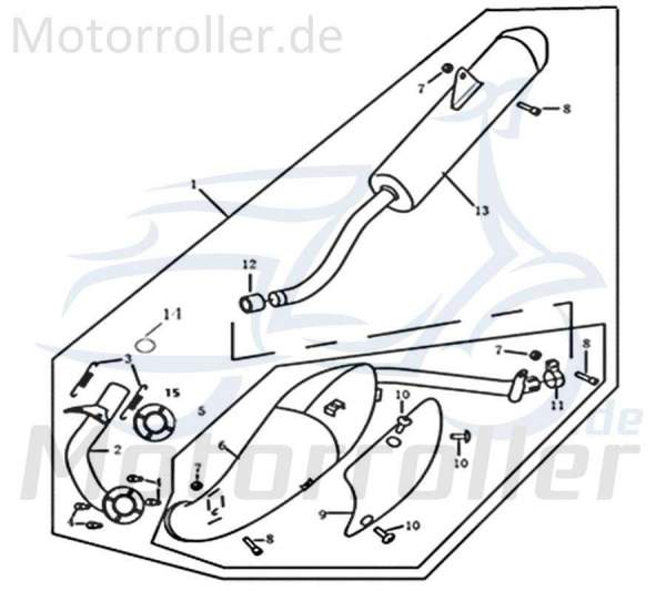 SMC Sechskantschraube M5x12mm Kreidler 700-70.1-05012-WC Motorroller.de Befestigung Halter Halterung Flachkopfschraube Sechskant-Schraube Bundschraube
