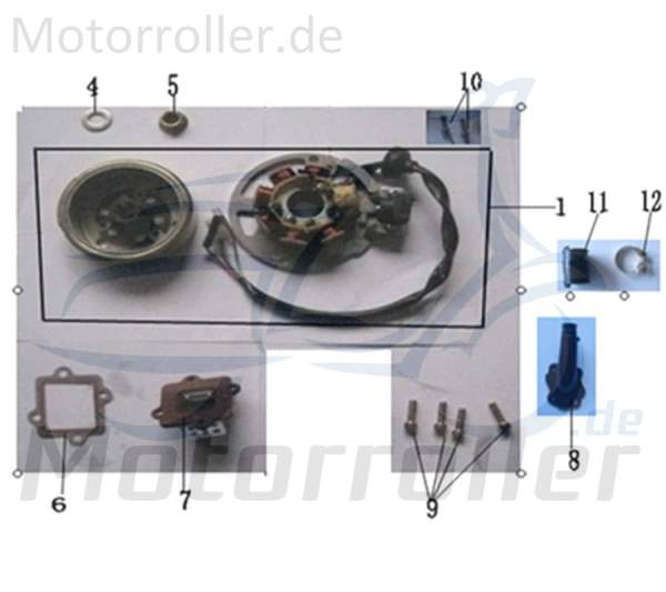 Kreidler Florett 2.0 50 City Schraube Innensechskant 96002-06018-9000 Motorroller.de M6x18mm Innensechskantschraube