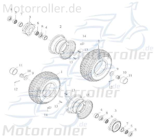 Ball bearing roller bearing differential Buggy 4T 96100-6005