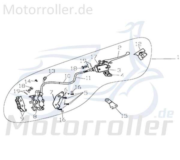 Rex Supermoto 125 DD Hohlschraube 125ccm 4Takt 730829 Hohl-Schraube  Bremsleitungsschraube Bremsleitungs-Schraube 125ccm-4Takt Motorrad