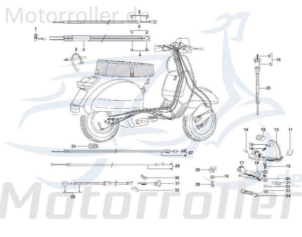 Kreidler STAR Deluxe 4S 200 Unterlegscheibe 200ccm 4Takt SF504-1051. Motorroller.de Distanzhalter U-Scheibe Washer Beilagscheibe Ausgleichsscheibe LML