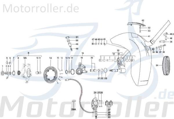 O-Ring Kotflügel vorne Motorroller LML SF504-1099