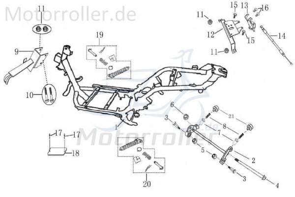 Rahmen Motorroller 50ccm 1 Kreidler Rex Gestell 702797