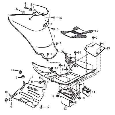 Schraube M6x12mm Rex Cruiser 125 Maschinenschraube 706110 Motorroller.de Bundschraube Flanschschraube Flansch-Schraube Maschinen-Schraube Motorrad