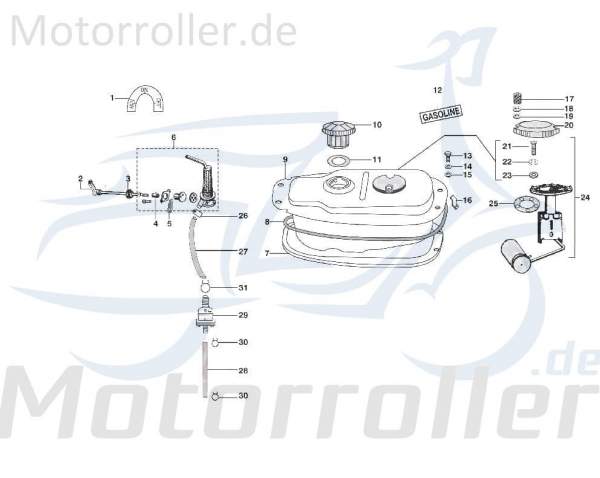 Unterlegscheibe Benzintank Motorroller SF504-1086