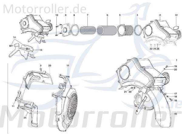 Kreidler STAR Deluxe 4S 125 O-Ring 125ccm 4Takt SF514-0255 Motorroller.de Gummidichtung Dichtring Gummiring Oring Gummi-Ring Dicht-Ring 125ccm-4Takt