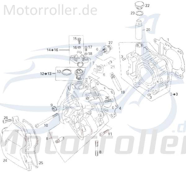 Daelim VL 125 Daystar E2 Kunststoff-Rollen-Schaft 125ccm 4Takt 40546-179-000 Motorroller.de Kunststoffrollenschaft Motorrad Moped Ersatzteil Service