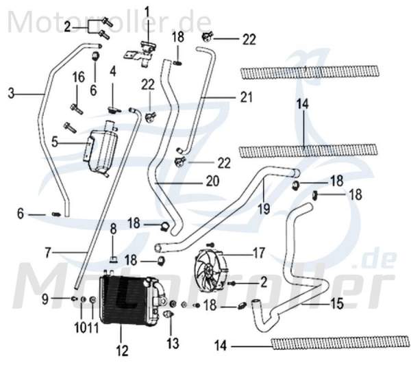 Spiralfeder Schlauchschutz 125ccm 4Takt Jonway Eppella 750197 Motorroller.de Antriebsfeder Buggy 125ccm-4Takt Scooter Insignio 250 DD Kreidler Moped