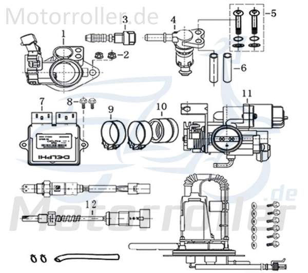 Kreidler DICE GS/SM 125i Pro Verbindungsmuffe Ansaugstutzen 781079 Motorroller.de Supermoto Enduro Motorrad